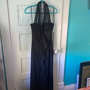 Y2K Black Halter Dress